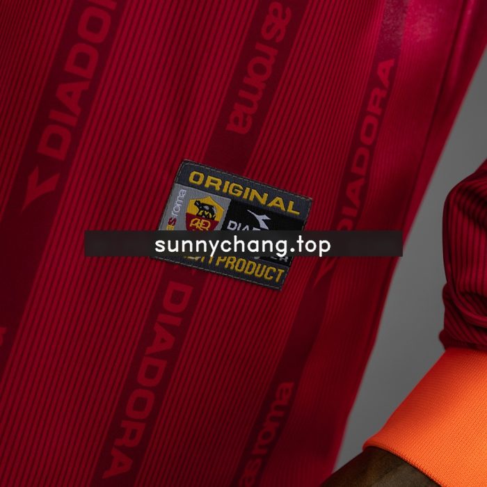 Roma 99/00 Home Long-Sleeve Retro Jersey - 图片 8