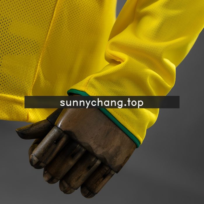Brazil 2004 Home Long-Sleeved Retro Jersey - 图片 3
