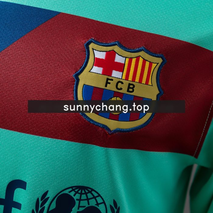 Barcelona 10/11 Away Long-Sleeve Retro Jersey - 图片 8