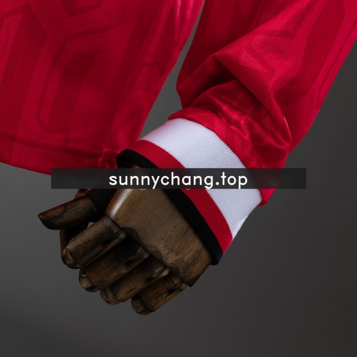 Retro Long Sleeve Manchester United 1992/94 Home Jersey - 图片 2