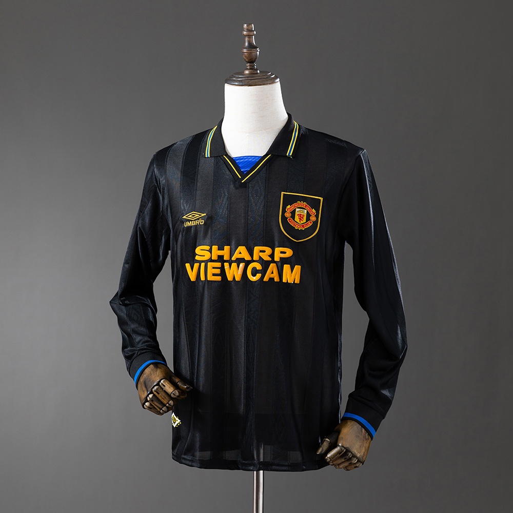 JER-11226_1 Retro Long Sleeve Manchester United 93/95 Away - 图片 1