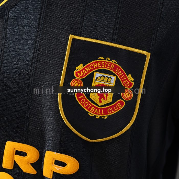 Retro Long Sleeve Manchester United 93/95 Away - 图片 4