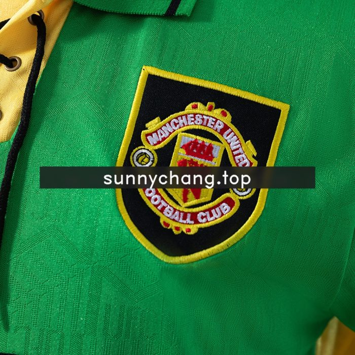 Retro Long Sleeve Manchester United 92/94 Third Away - 图片 4