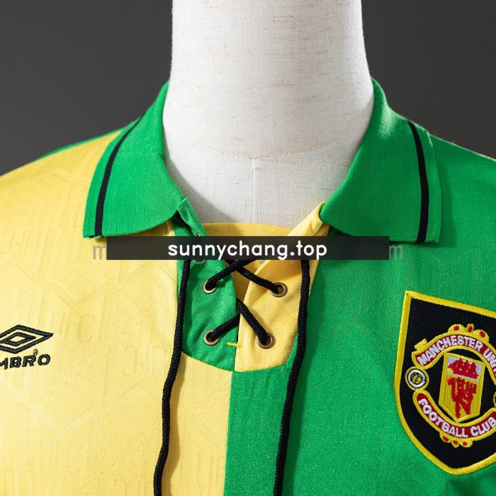 Retro Long Sleeve Manchester United 92/94 Third Away - 图片 6