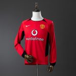 Retro Manchester United Long Sleeve 02/04 Home