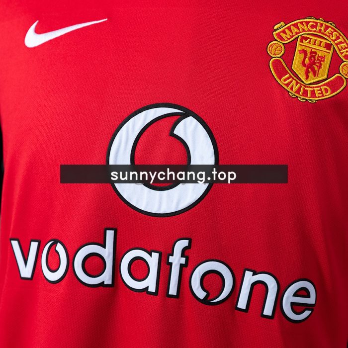 Retro Manchester United Long Sleeve 02/04 Home - 图片 5