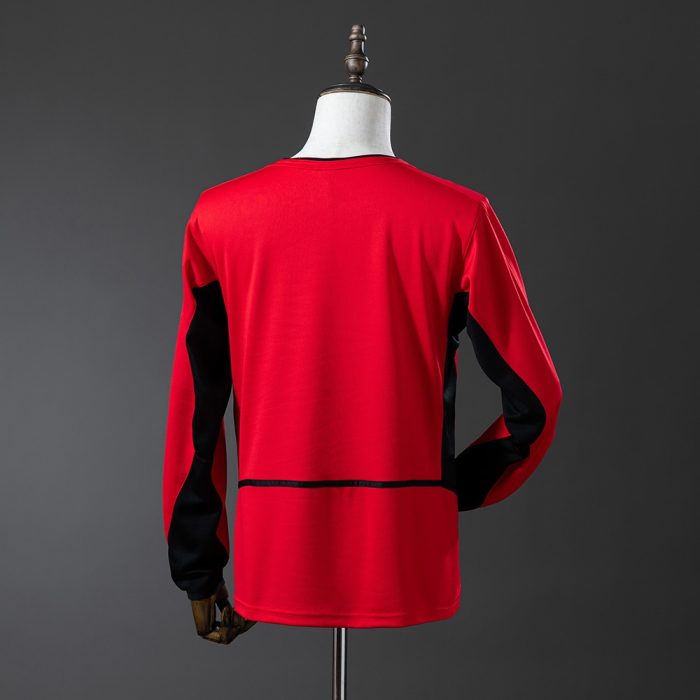 Retro Manchester United Long Sleeve 02/04 Home - 图片 7