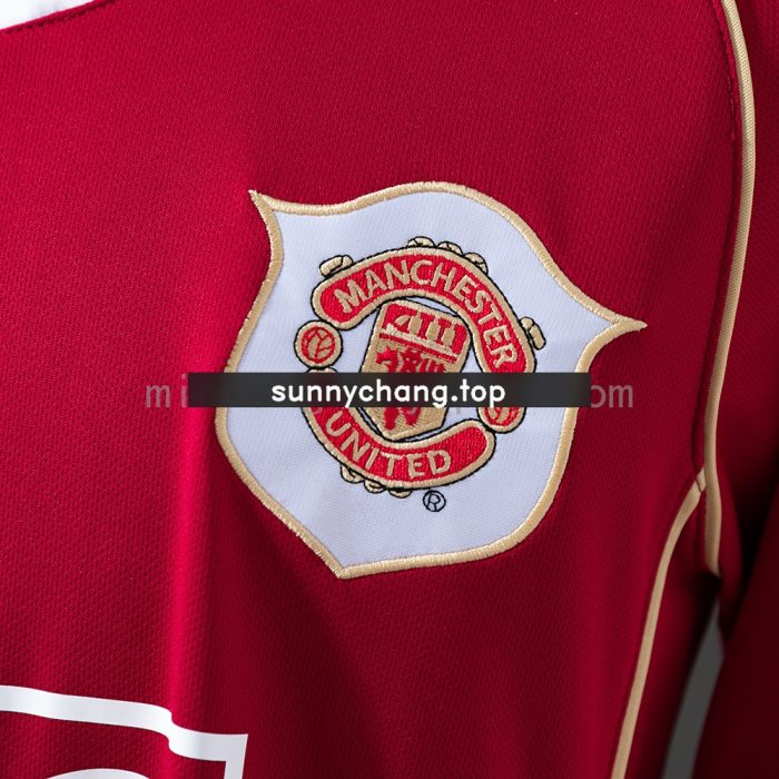 Retro 06/07 M-U Long Sleeve Home Jersey - 图片 5