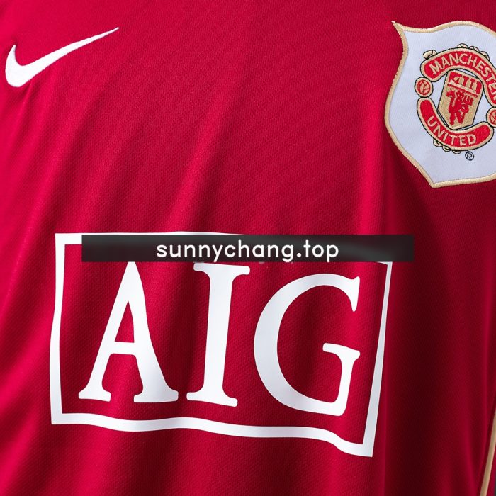 Retro 06/07 M-U Long Sleeve Home Jersey - 图片 6