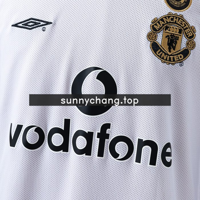Retro Long Sleeve Manchester United 01/02 100th Anniversary - 图片 5