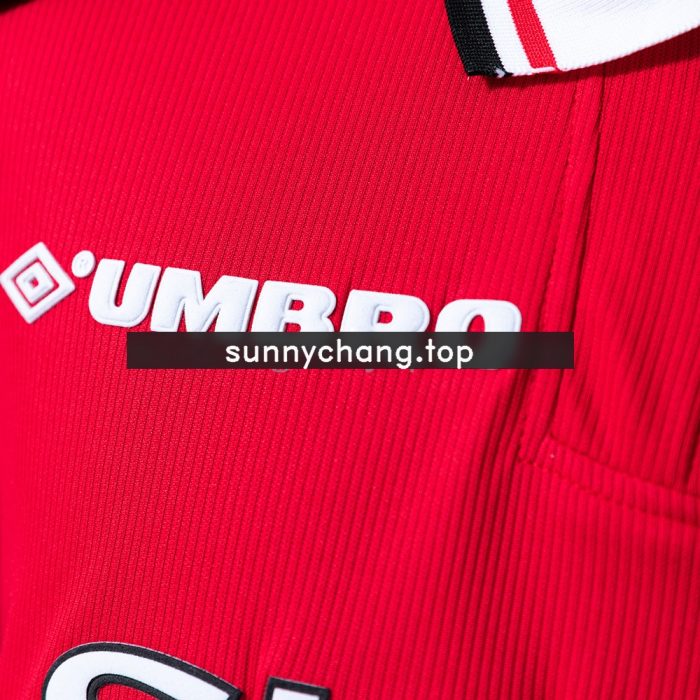 Retro Long-Sleeved 98/99 Manchester United Home Jersey - 图片 3
