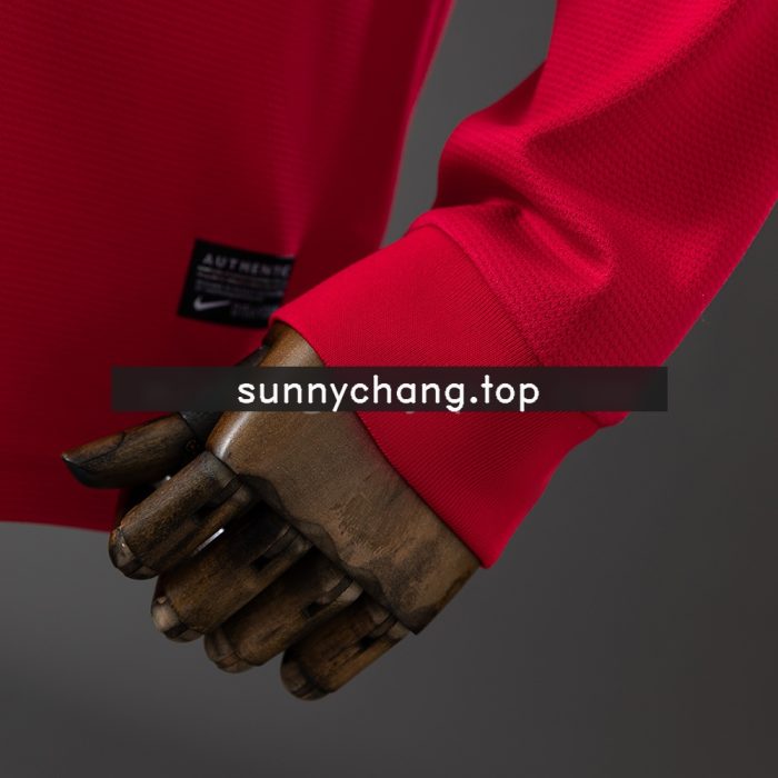 Retro Long Sleeve Manchester United 13/14 Home - 图片 3