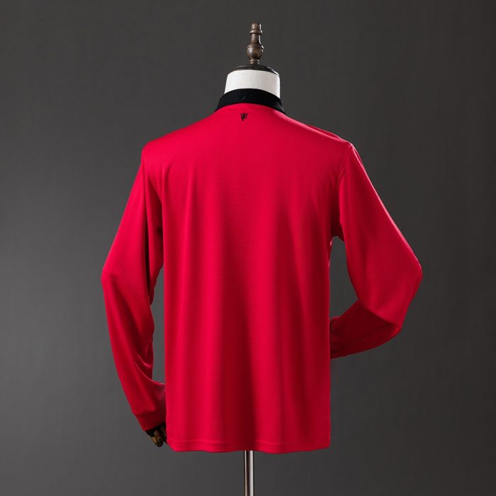 Retro Long Sleeve Manchester United 13/14 Home - 图片 8