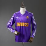Real Madrid 84/85 Away Long Sleeve Retro Jersey