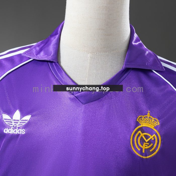 Real Madrid 84/85 Away Long Sleeve Retro Jersey - 图片 6