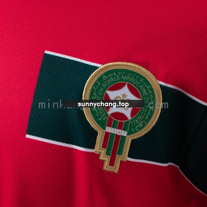 Morocco 1998 Away Long Sleeve Retro Jersey - 图片 4