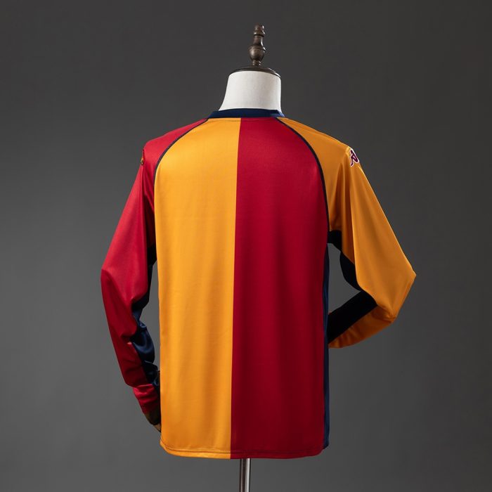 Roma 01-02 Champion Edition Long Sleeve Retro Jersey - 图片 7