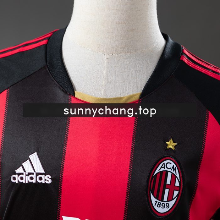 AC Milan 10/11 Home Long Sleeve Retro Jersey - 图片 7