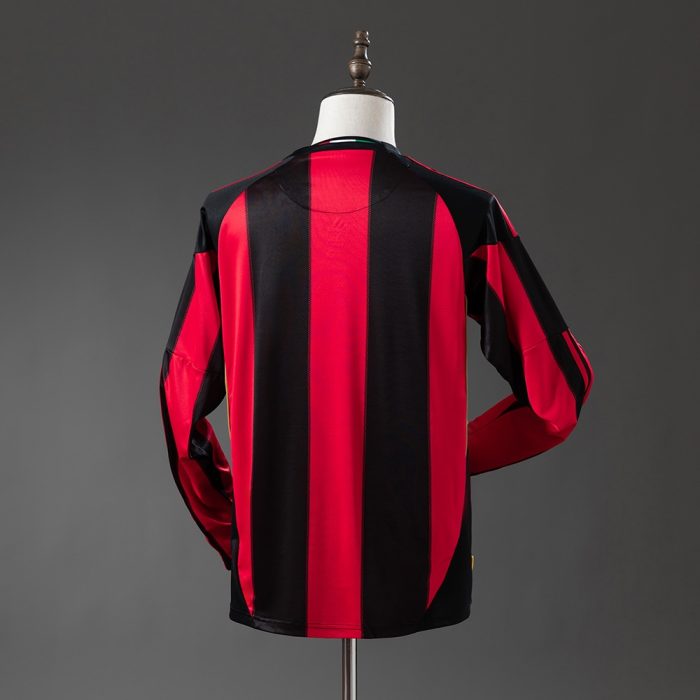 AC Milan 10/11 Home Long Sleeve Retro Jersey - 图片 8