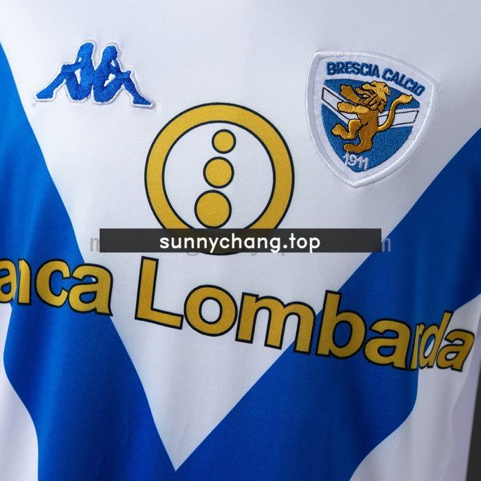 Brescia Calcio 2003 Away Long Sleeve Retro Jersey - 图片 5