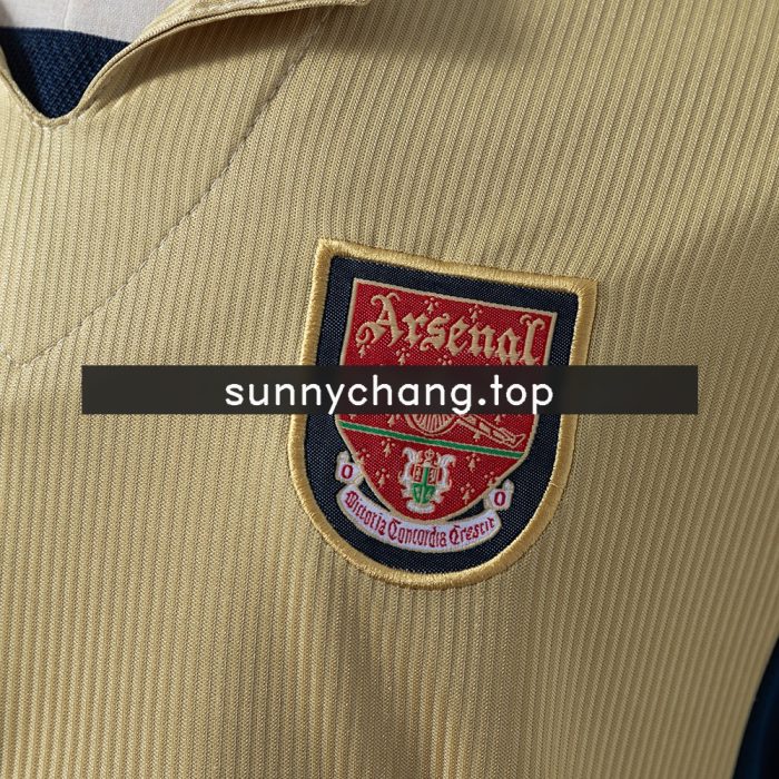 Arsenal 01/02 Away Long Sleeve Retro Jersey - 图片 5