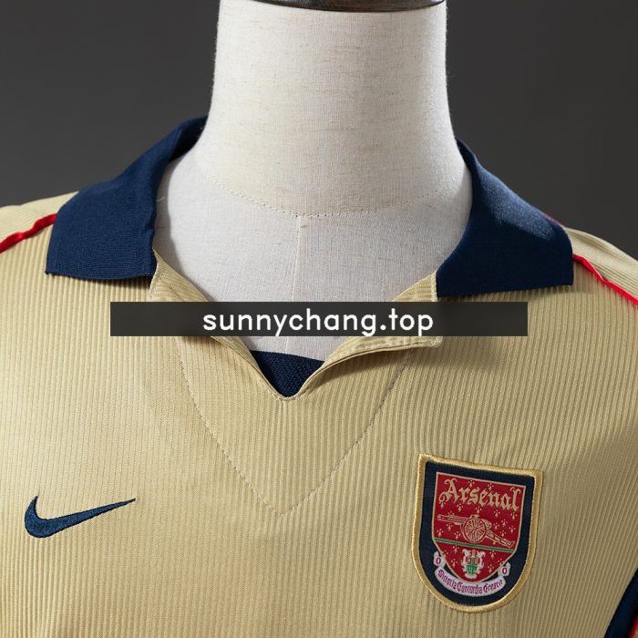 Arsenal 01/02 Away Long Sleeve Retro Jersey - 图片 7