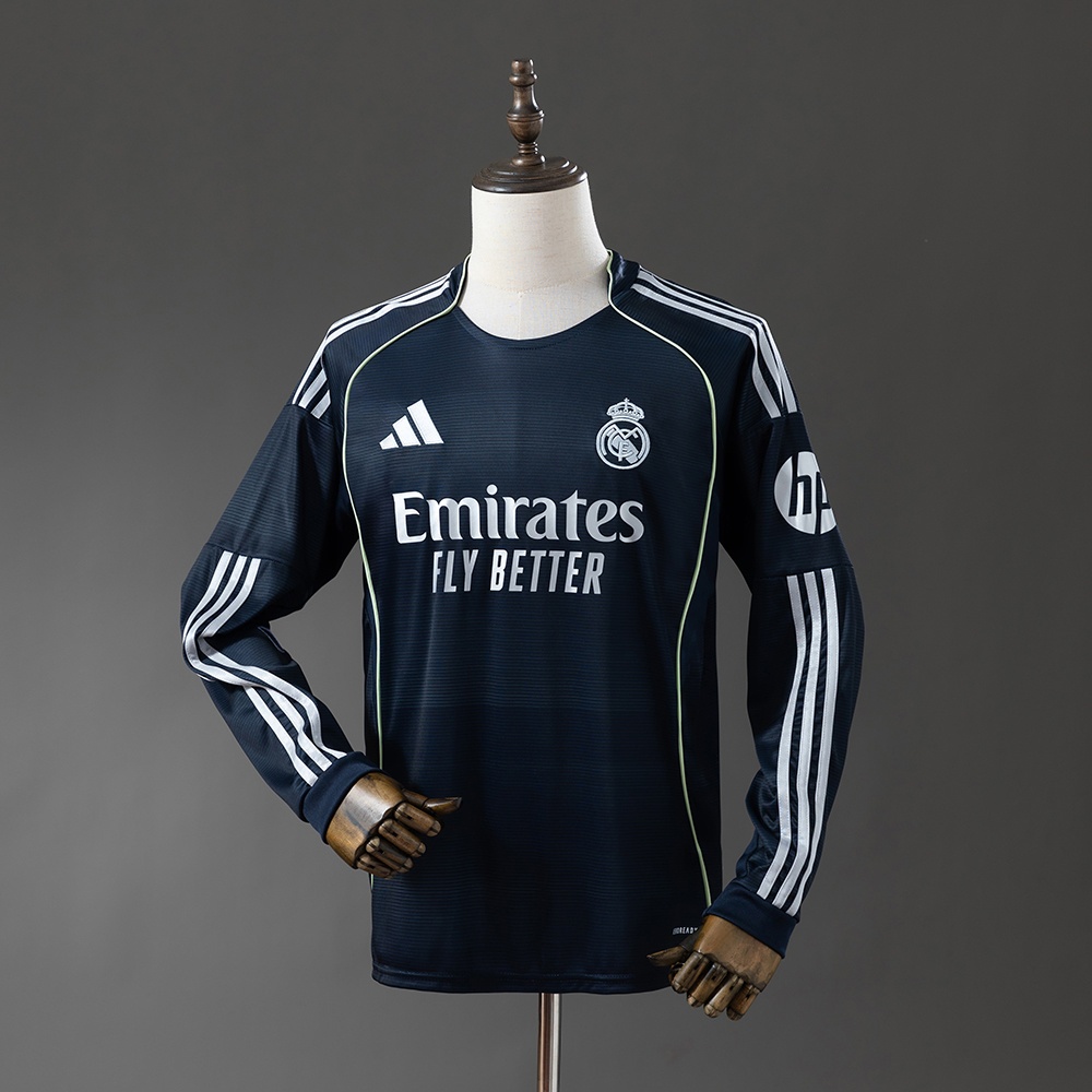 JER-11262_1 Real Madrid 25/26 Away Long Sleeve Jersey - 图片 1