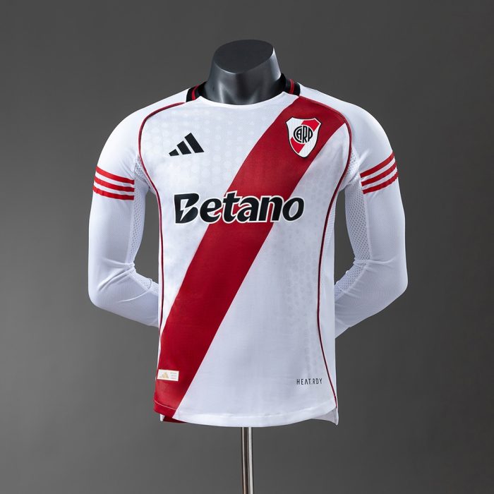 River Plate 25/26 Player Version Home Long Sleeve Jersey - 图片 8