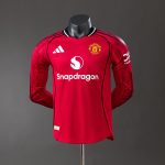 M-U 25/26 Home Long Sleeve Player Version Jersey