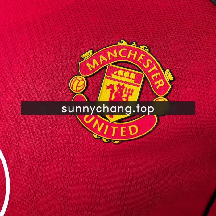 M-U 25/26 Home Long Sleeve Player Version Jersey - 图片 5