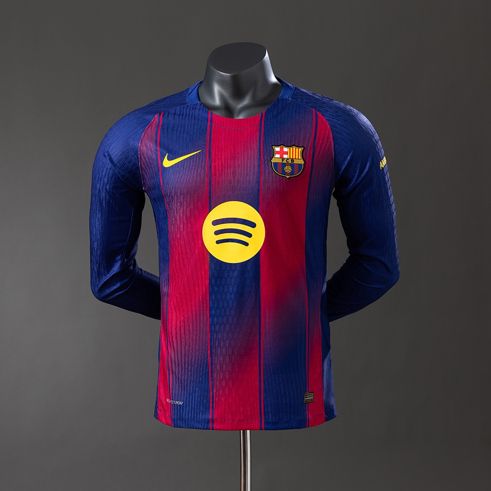 JER-11287_1 Barcelona 25/26 Home Long Sleeve Player Version Jersey - 图片 1