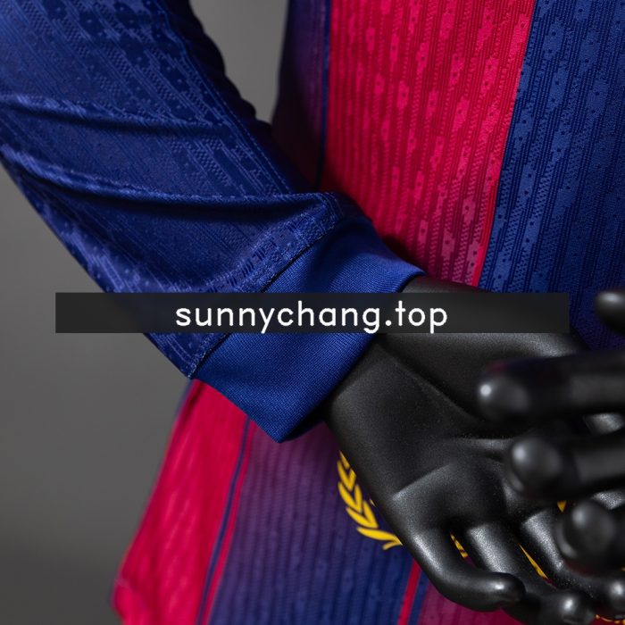 Barcelona 25/26 Home Long Sleeve Player Version Jersey - 图片 2