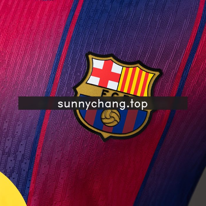 Barcelona 25/26 Home Long Sleeve Player Version Jersey - 图片 5