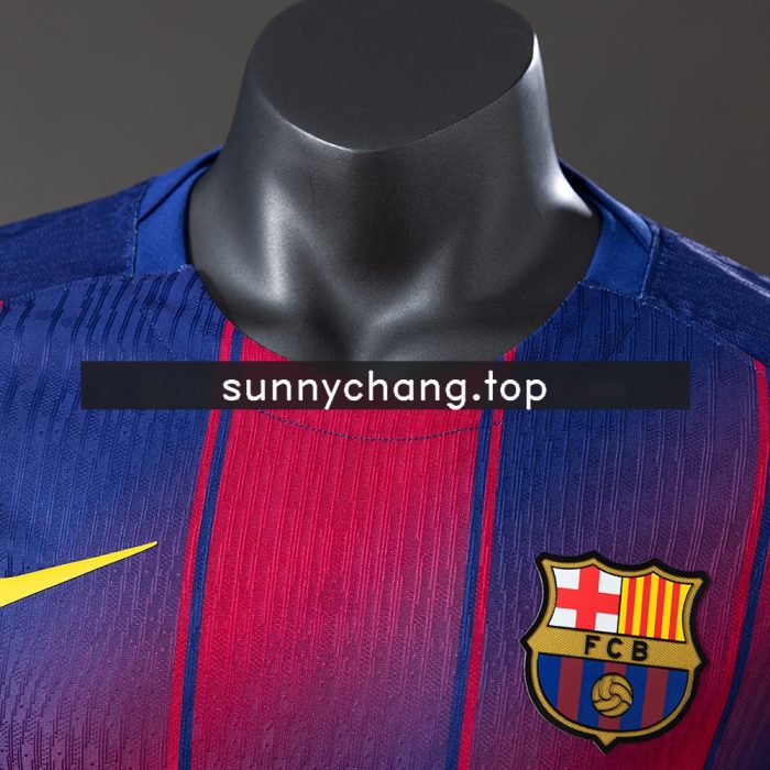 Barcelona 25/26 Home Long Sleeve Player Version Jersey - 图片 7