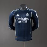 Real Madrid 25/26 Away Long Sleeve Player Version Jersey