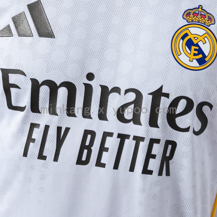 Real Madrid 25/26 Home Long Sleeve Player Version Jersey - 图片 6