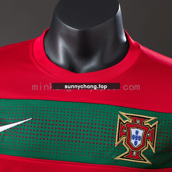 Portugal 2010 Player Version Retro Long Sleeve Home Jersey - 图片 6