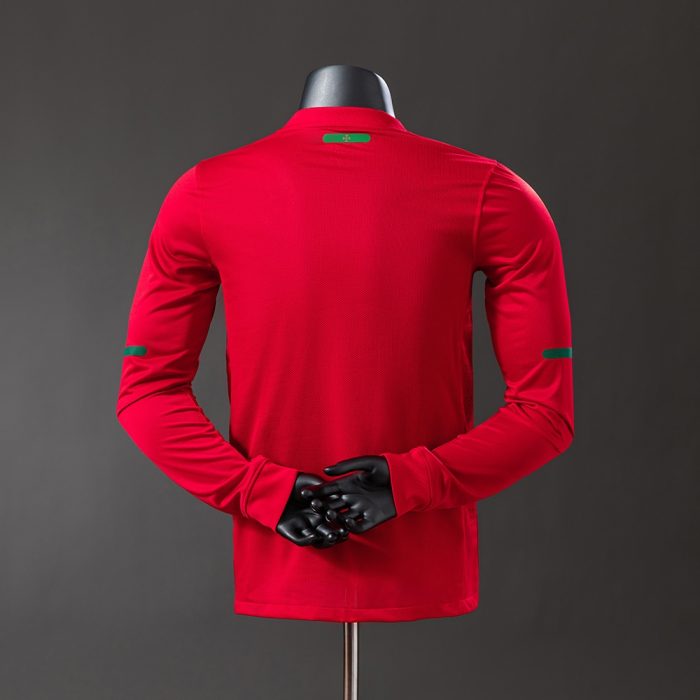 Portugal 2010 Player Version Retro Long Sleeve Home Jersey - 图片 7