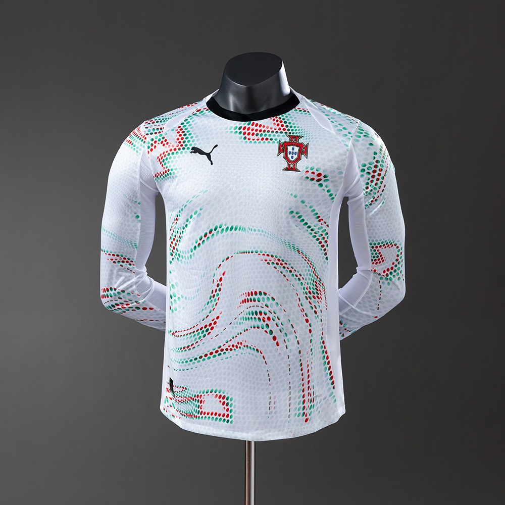 JER-11291_1 2025 Player Long Sleeve Portugal Away Jersey - 图片 1
