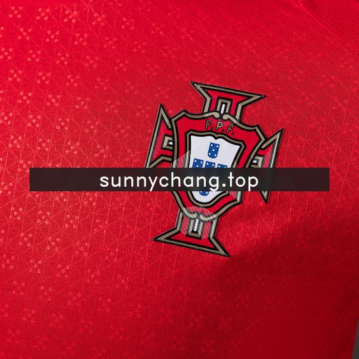 Portugal 2025 Home Long Sleeve Player Version Jersey - 图片 5