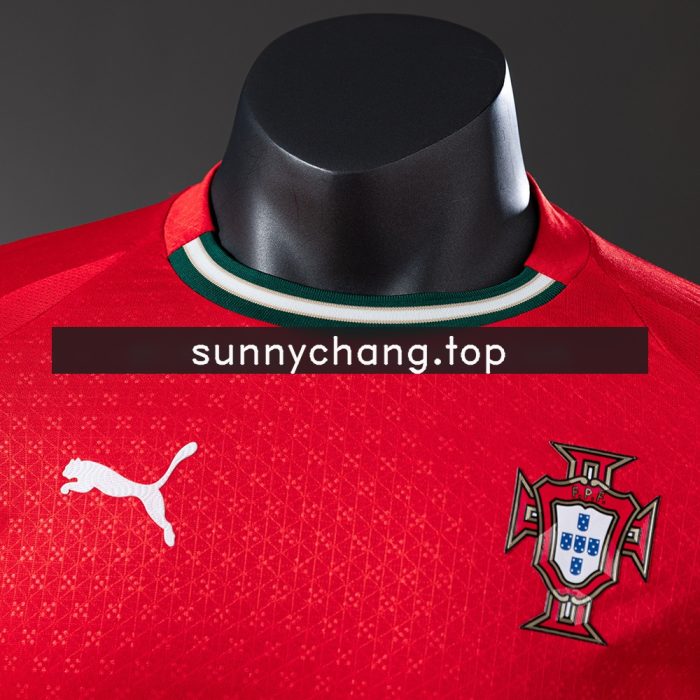 Portugal 2025 Home Long Sleeve Player Version Jersey - 图片 6