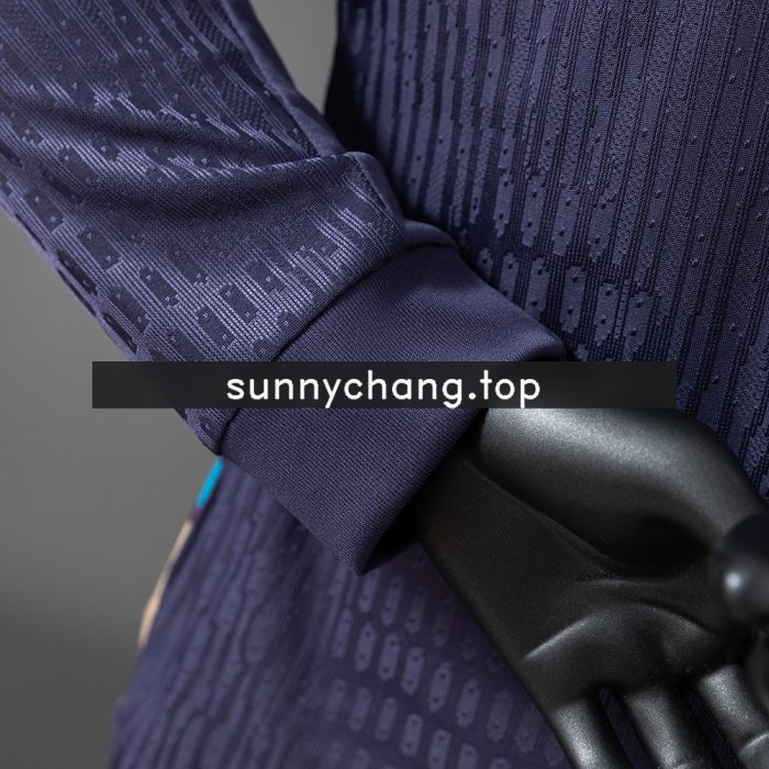 England 2024 Away Long Sleeve Player Version Jersey - 图片 2