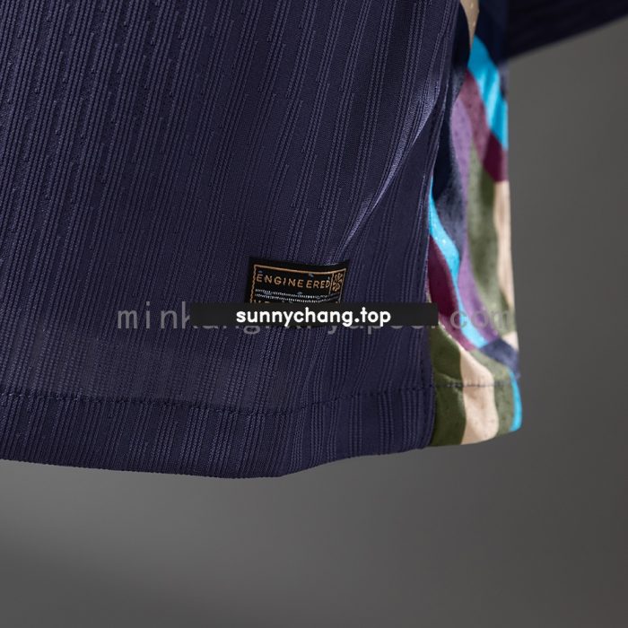 England 2024 Away Long Sleeve Player Version Jersey - 图片 3