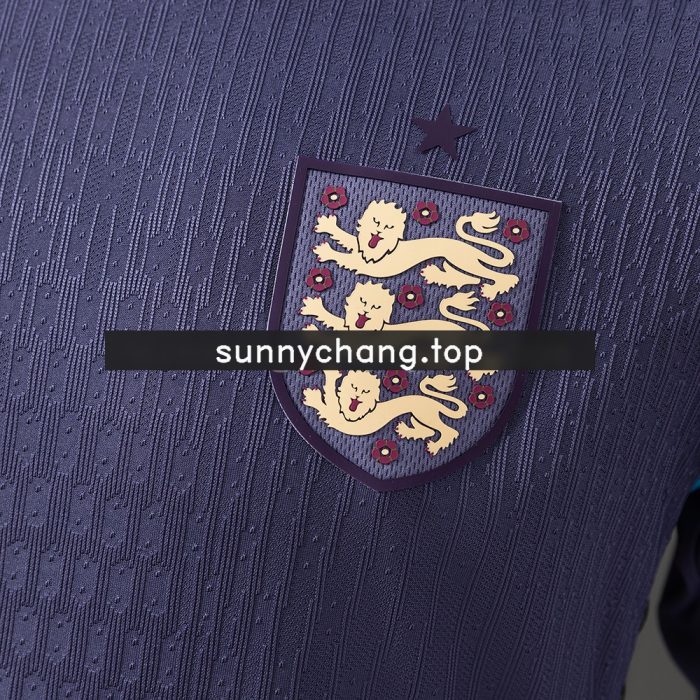 England 2024 Away Long Sleeve Player Version Jersey - 图片 5
