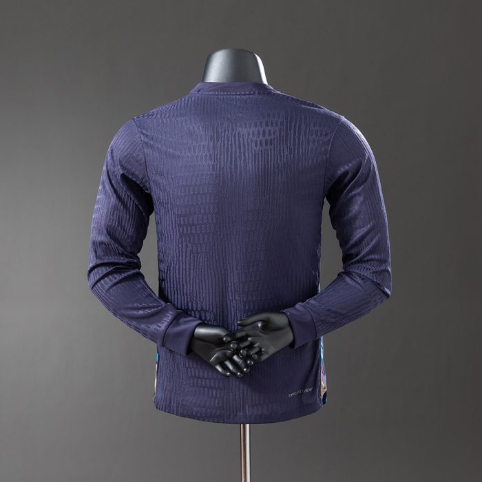 England 2024 Away Long Sleeve Player Version Jersey - 图片 7