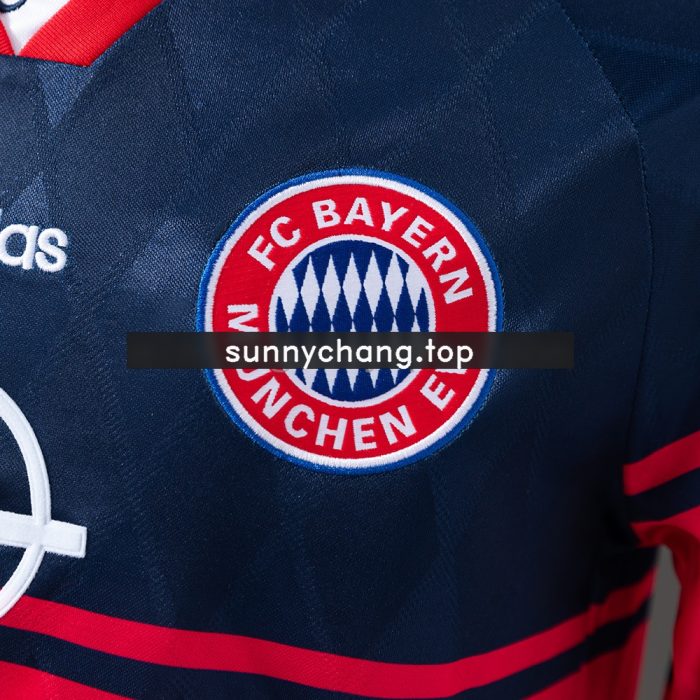 Bayern Munich 97/98 Away Long Sleeve Retro Jersey - 图片 4