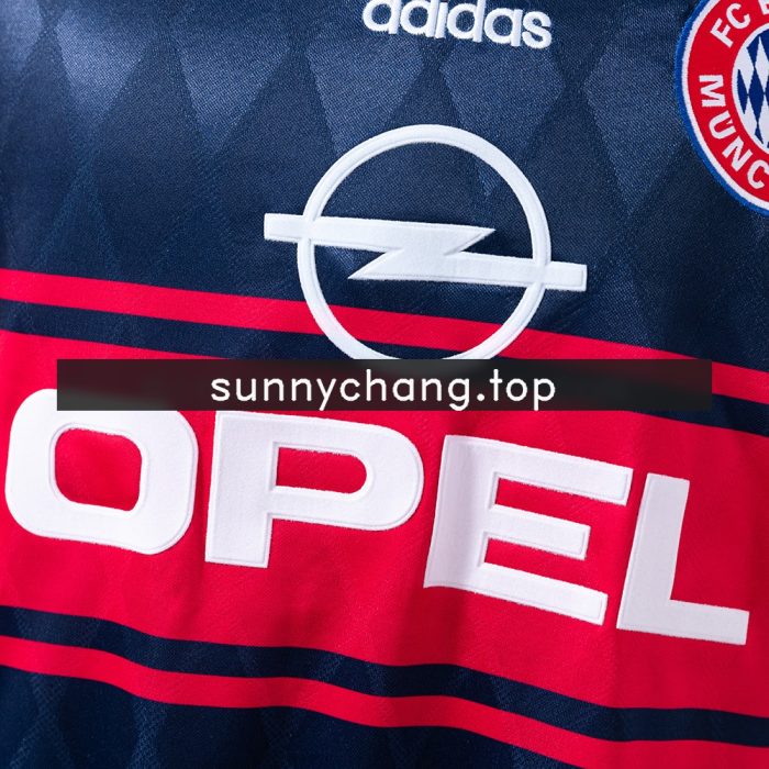 Bayern Munich 97/98 Away Long Sleeve Retro Jersey - 图片 5