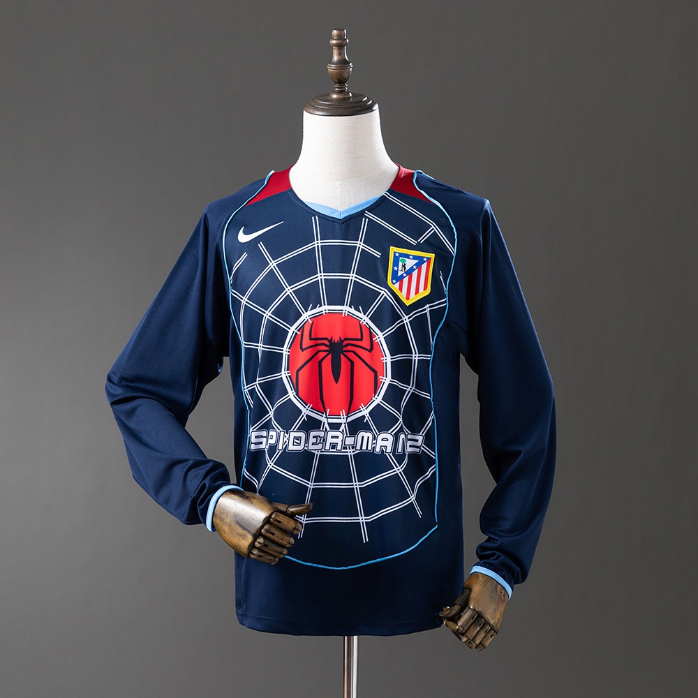 JER-11298_1 Atletico Madrid 04/05 Away Long Sleeve Retro Jersey - 图片 1