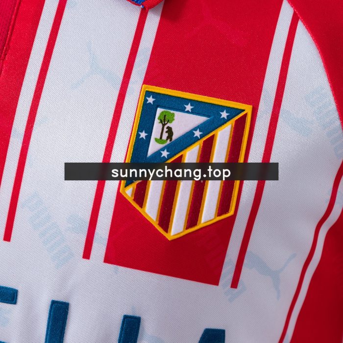 Atletico Madrid 94/95 Home Long Sleeve Retro Jersey - 图片 4