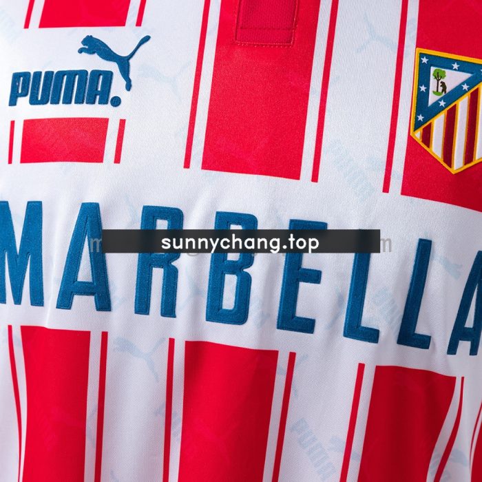 Atletico Madrid 94/95 Home Long Sleeve Retro Jersey - 图片 5